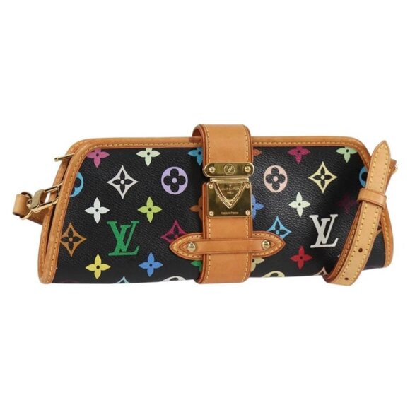 LOUIS VUITTON Monogram Multicolor Shirley Shoulder Bag Black - Picture 1 of 16